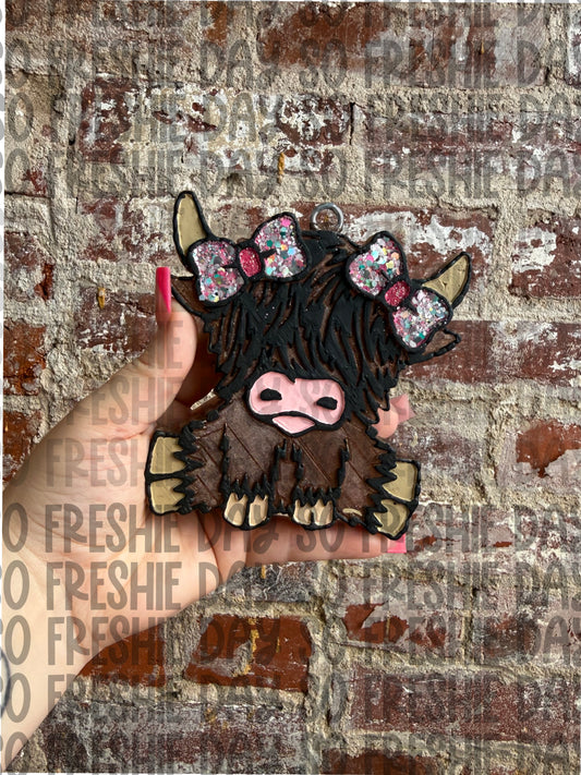 Highland Cow Bows