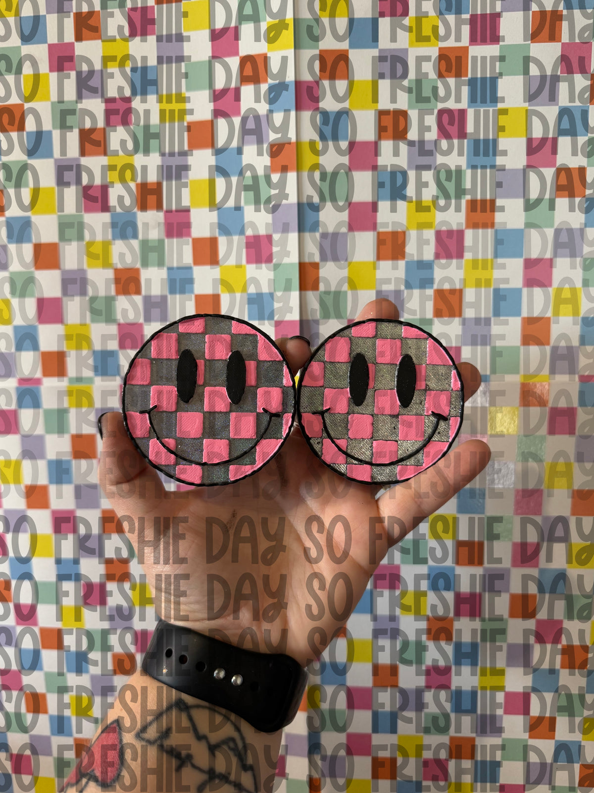 Checkered Smiley Vents